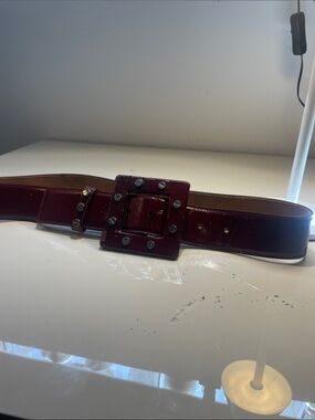 Dolce & Gabbana Chestnut Brown Leather Belt with Embossed Logo